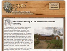 Tablet Screenshot of hickoryandoak.com